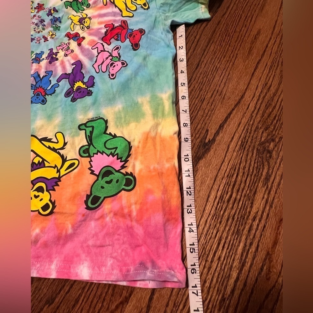Liquid Blue | Vintage Y2K Grateful Dead 1995 Spiral Tie Dye Dancing Bears Sz M - Picture 5 of 7